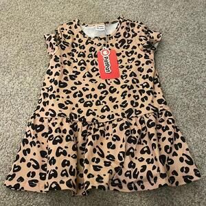 Girls' Leopard Print Dress 18-24M